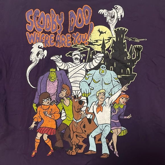 🍀Sale 4/$20 NWOT H&M kids Scooby Doo vintage look boxy cropped graphic t-shirt - Picture 3 of 3